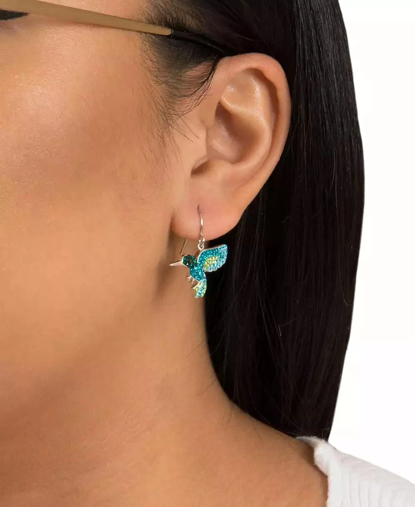商品Giani Bernini|Multi Pave Crystal Hummingbird Wire Drop Earrings set in Sterling Silver,价格¥211,第2张图片详细描述