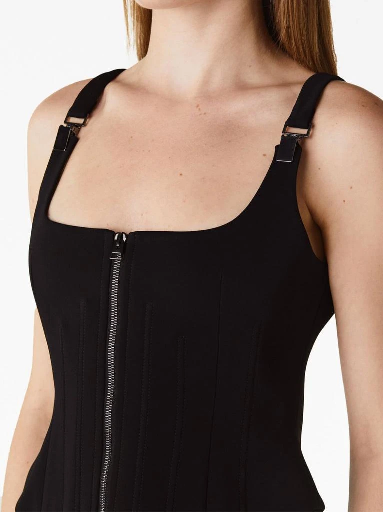 商品Tom Ford|BLACK CADY ZIP UP CORSET TANK TOP,价格¥7046,第4张图片详细描述