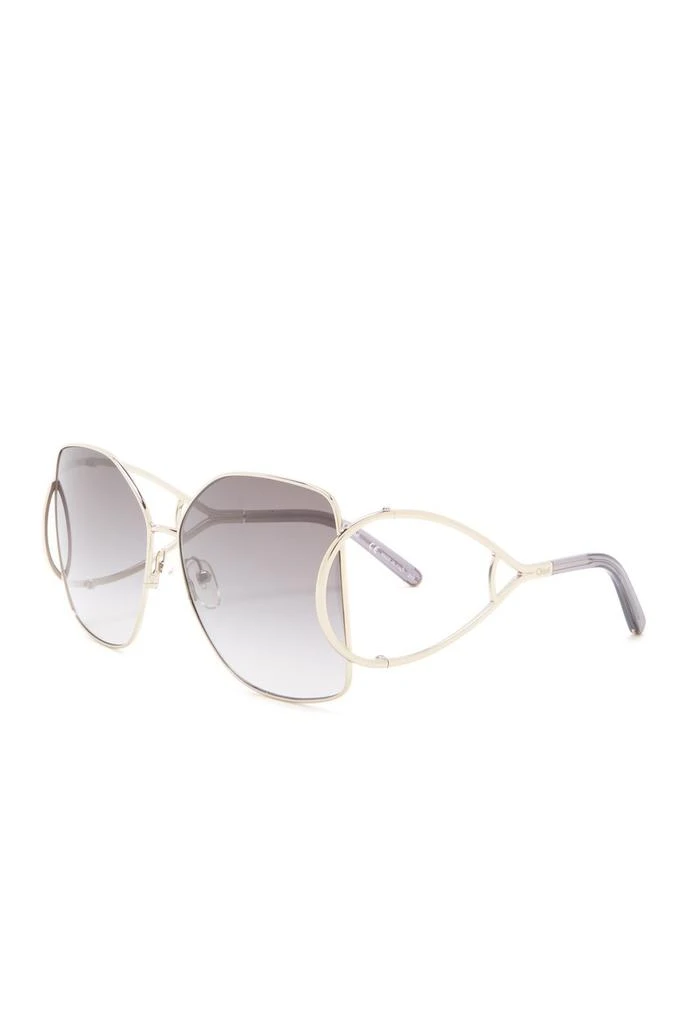 商品Chloé|63mm Modified Square Sunglasses,价格¥605,第3张图片详细描述