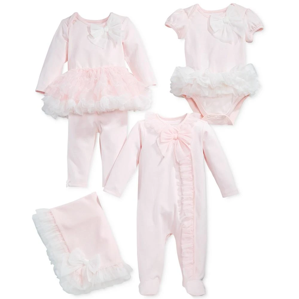 商品First Impressions|Baby Girls Tulle-Trim Blanket, Created for Macy's,价格¥255,第2张图片详细描述