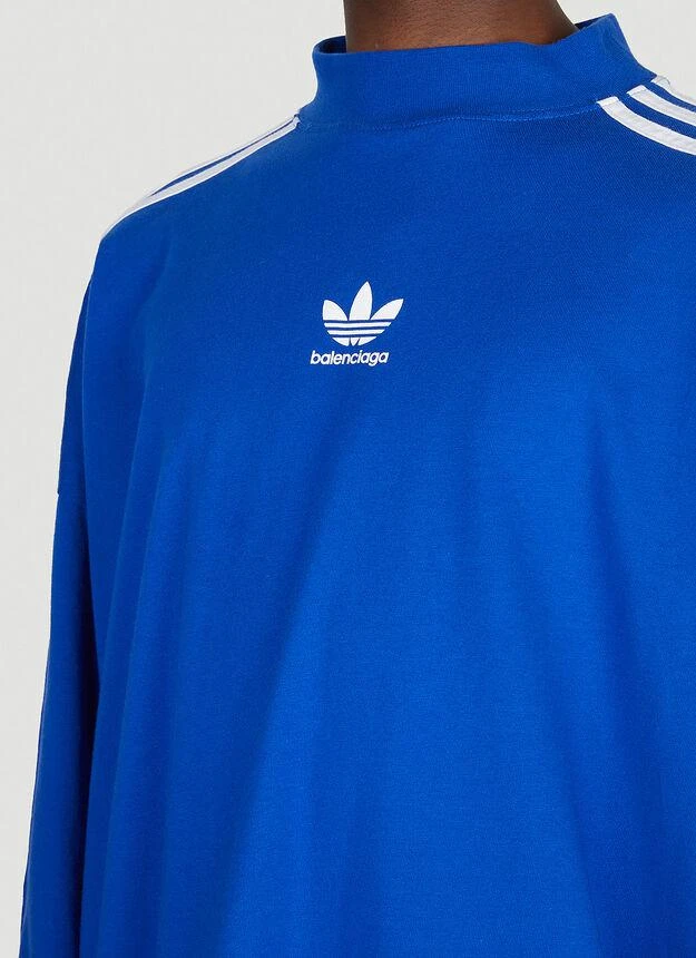 商品Adidas|Logo Print Long Sleeve T-Shirt in Blue,价格¥7345,第5张图片详细描述