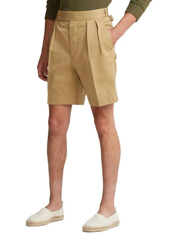 商品Ralph Lauren|Holden Twill Pleated Bermuda Shorts,价格¥826,第3张图片详细描述