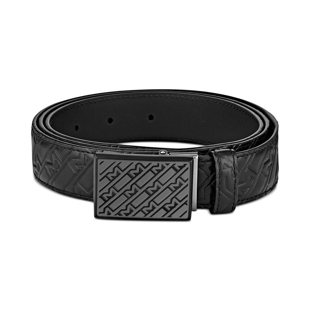 商品MontBlanc|Logo Embossed Leather Belt,价格¥2981,第4张图片详细描述