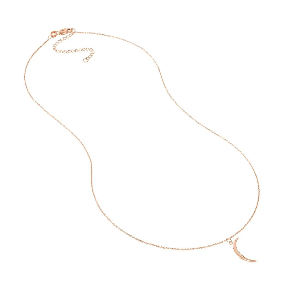 商品SSELECTS|14K Solid Rose Gold Dainty Crescent Necklace,价格¥2660,第4张图片详细描述