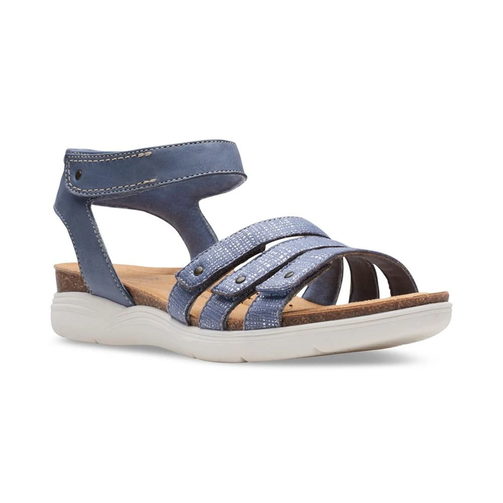 商品Clarks|Women's April Dove Studded-Strap Comfort Sandals,价格¥417,第1张图片