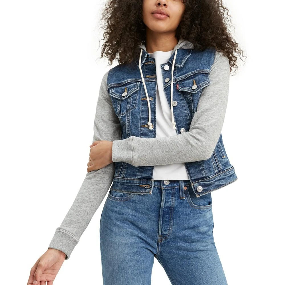 商品Levi's|Hybrid Denim Hoodie Classic Trucker Jacket,价格¥374,第3张图片详细描述