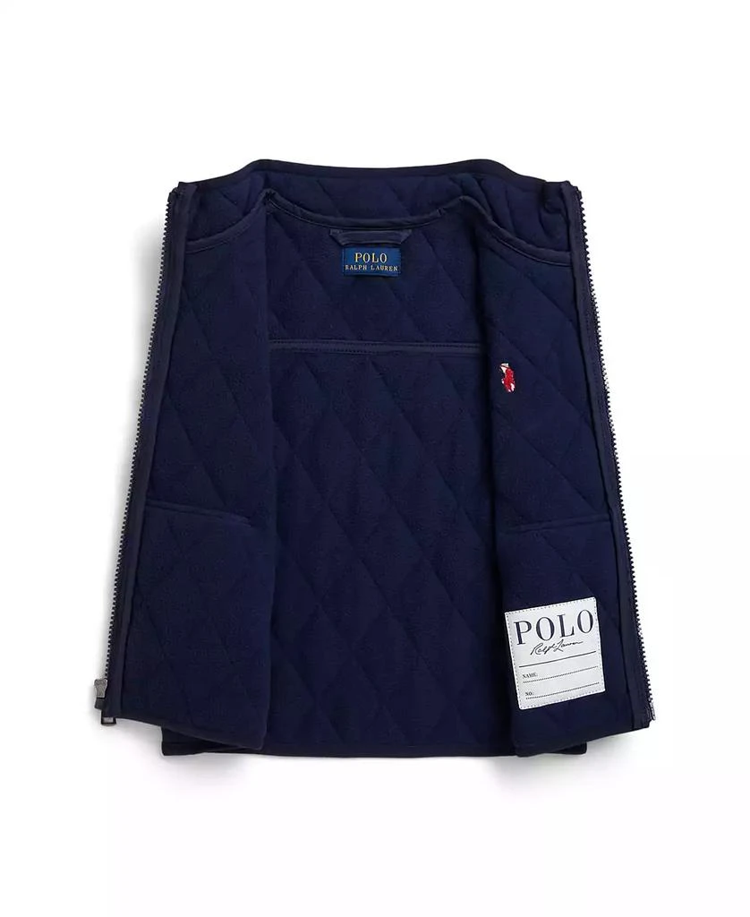商品Ralph Lauren|Toddler and Little Boys 2-7 Fleece-Lined Quilted Vest,价格¥509,第3张图片详细描述