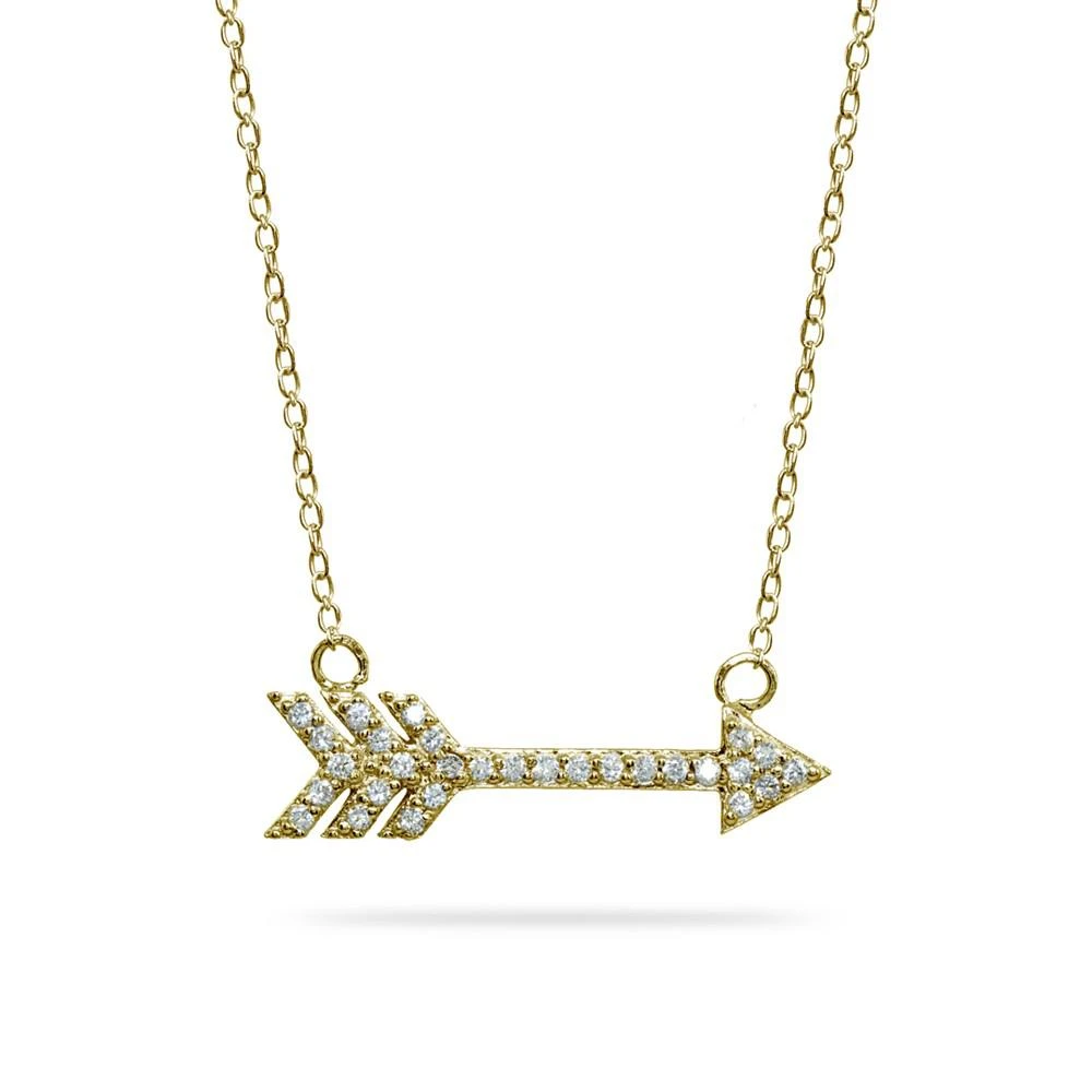 商品Giani Bernini|Cubic Zirconia Arrow Necklace in 18k Gold Plated Sterling Silver or Sterling Silver,价格¥209,第1张图片详细描述