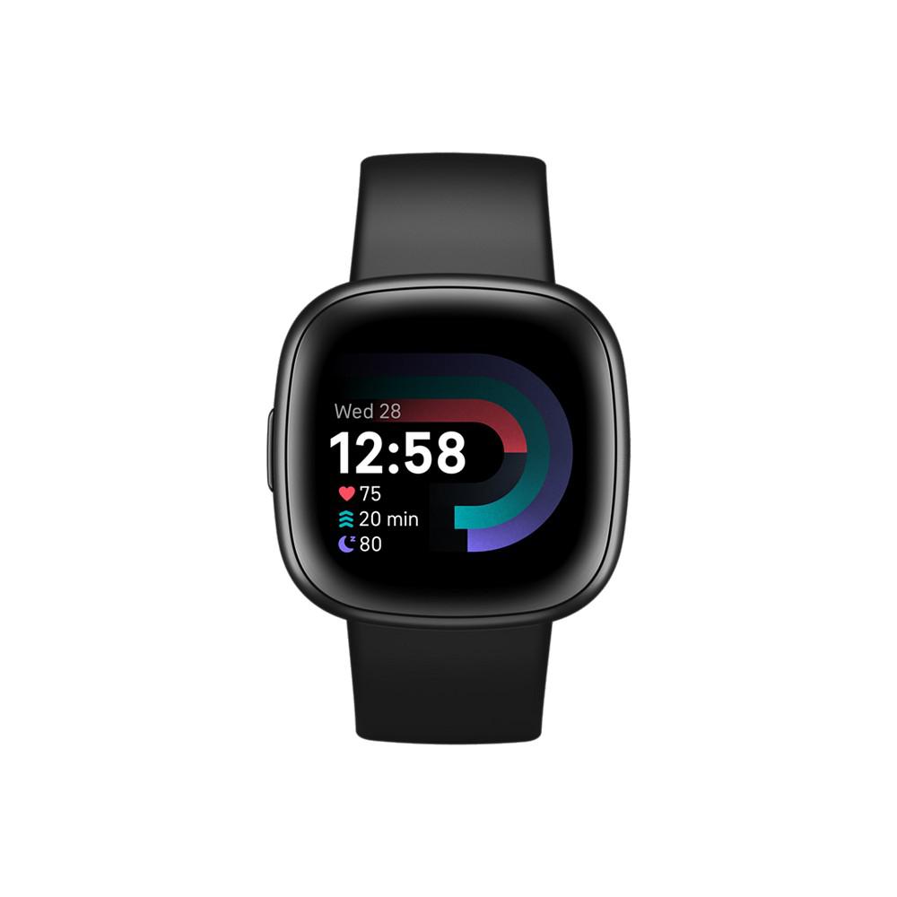 商品 Versa 4 Black Graphite Premium Smartwatch, 39mm 图