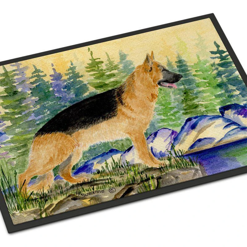 商品Caroline's Treasures|24 in x 36 in German Shepherd Door Mat Indoor/Outdoor,价格¥307,第1张图片