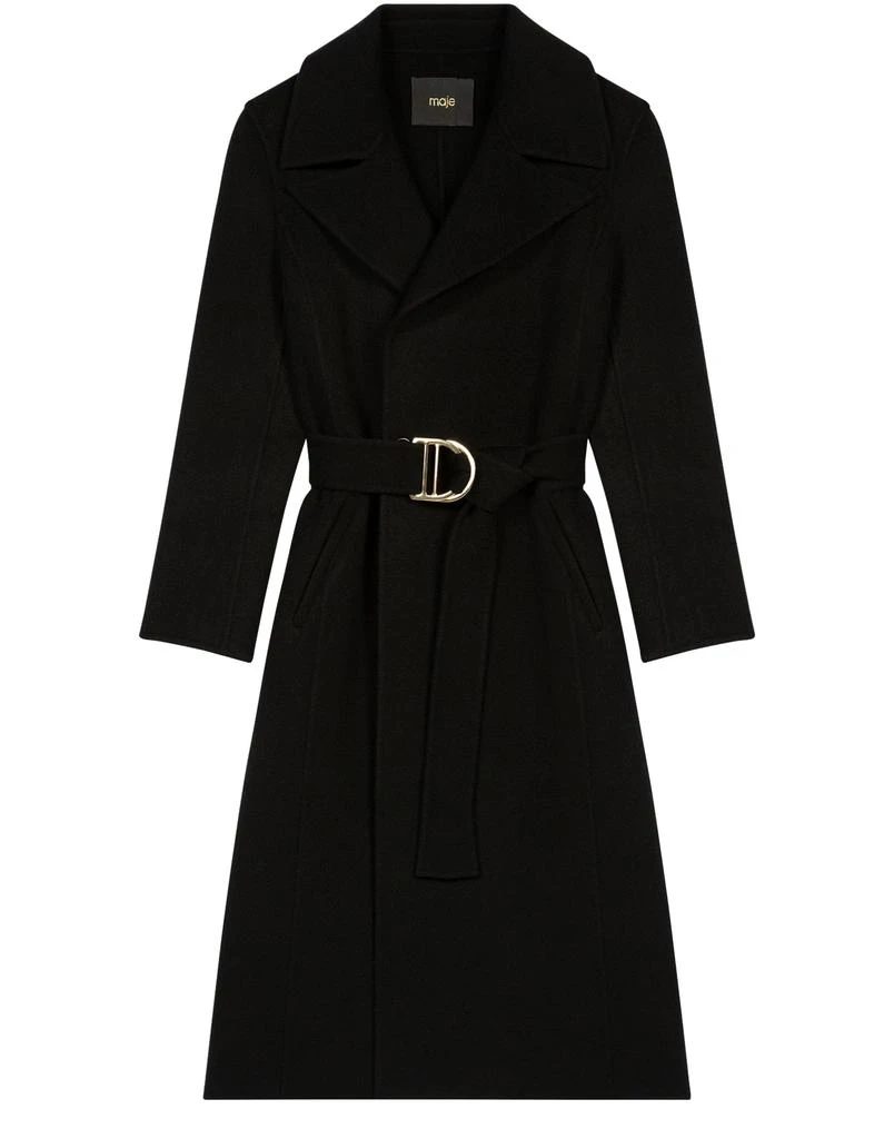 商品Maje|Double-sided coat with belt,价格¥4814,第1张图片