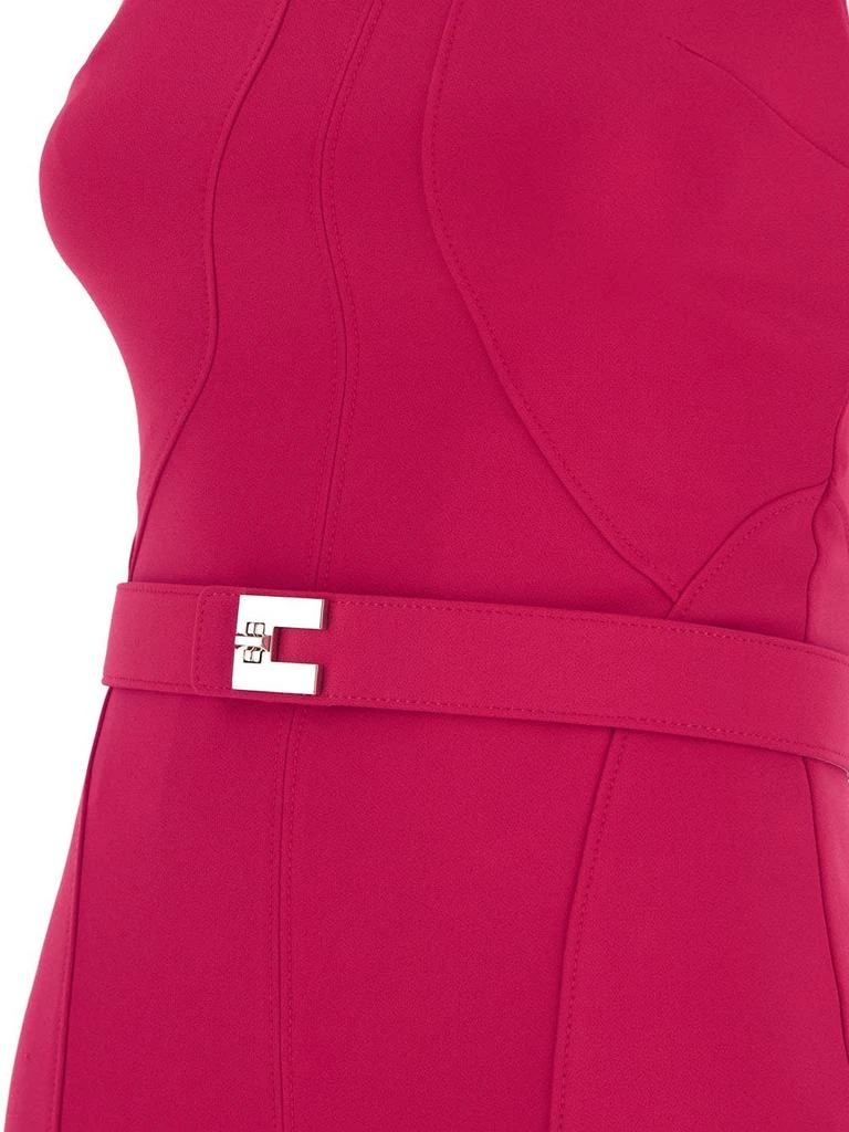 商品ELISABETTA FRANCHI|Midi Dress With Belt,价格¥2206,第3张图片详细描述