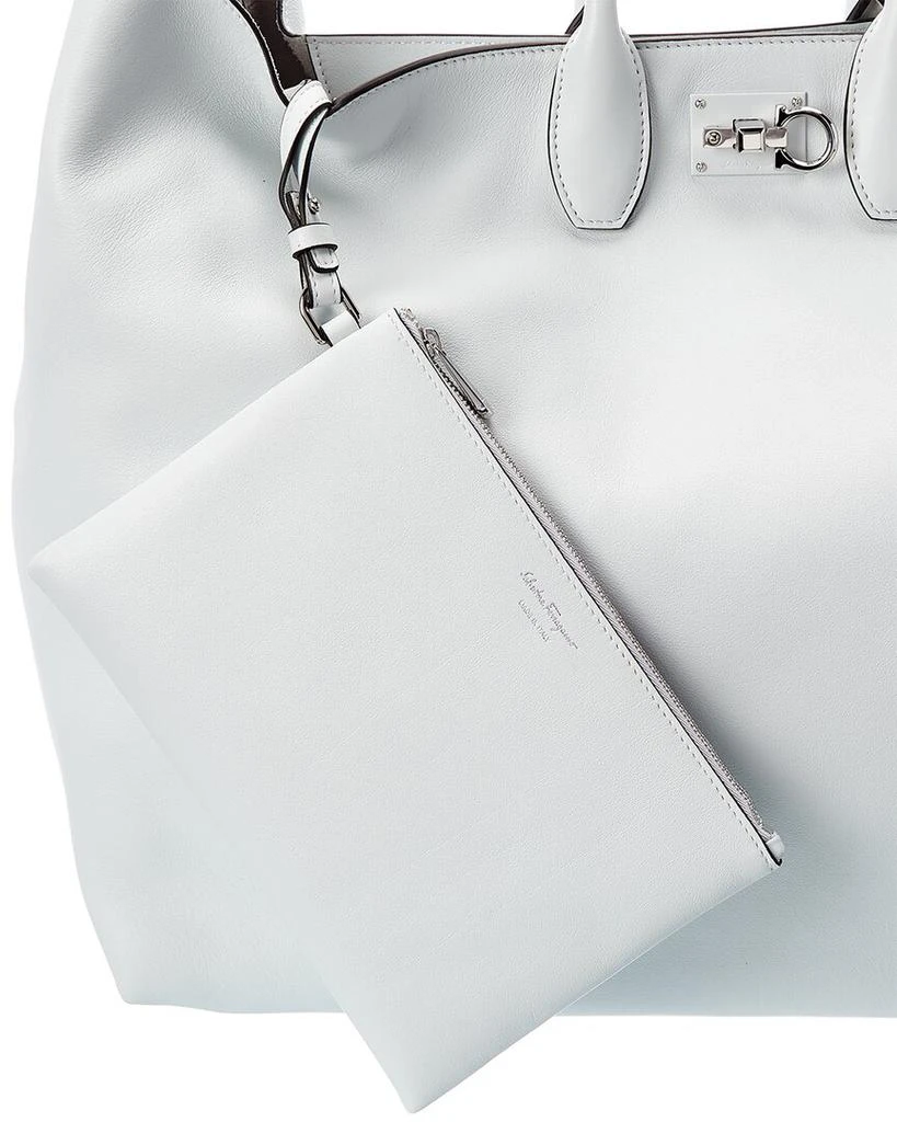 商品Salvatore Ferragamo|Salvatore Ferragamo Studio Leather Tote,价格¥15250,第3张图片详细描述