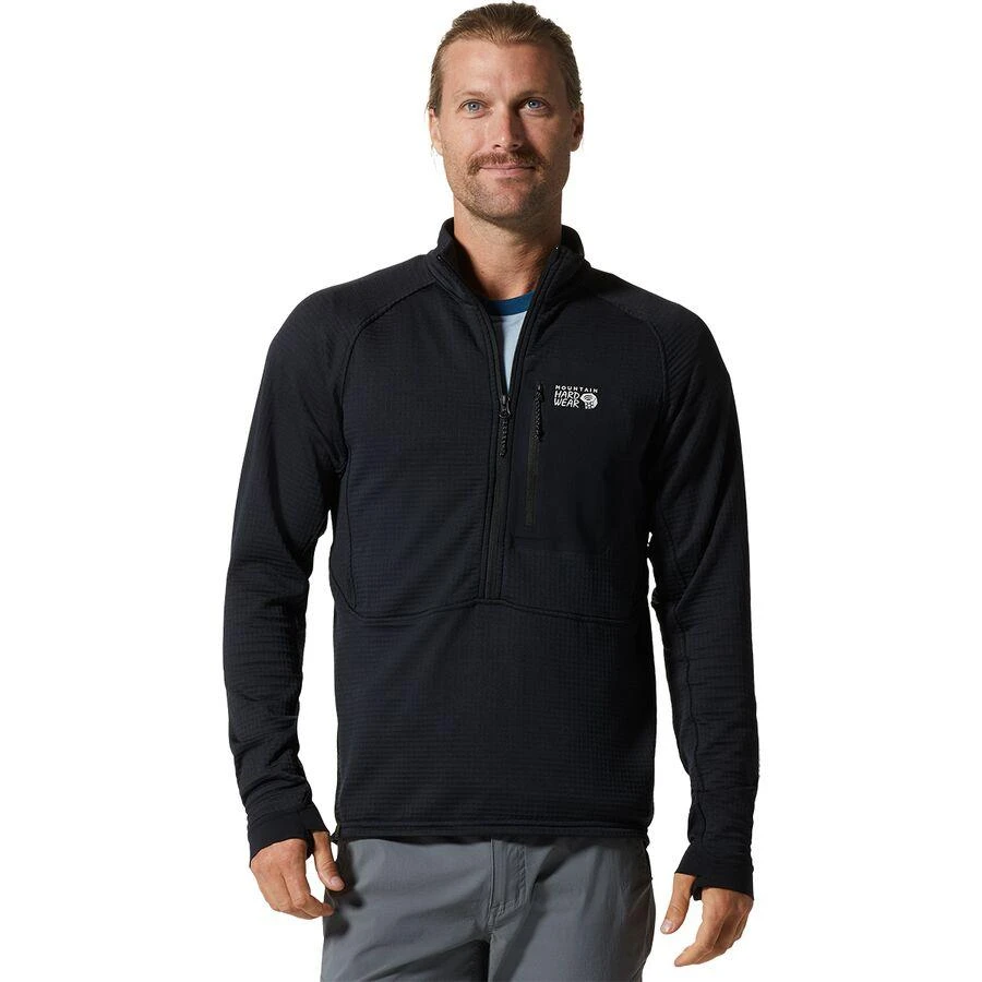 商品Mountain Hardwear|Polartec Power Grid Half-Zip Jacket - Men's,价格¥751,第1张图片