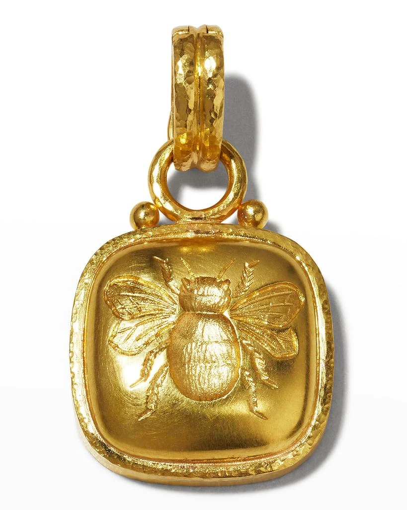 商品Elizabeth Locke|19k Cushion Gold Bee Pendant,价格¥31690,第1张图片