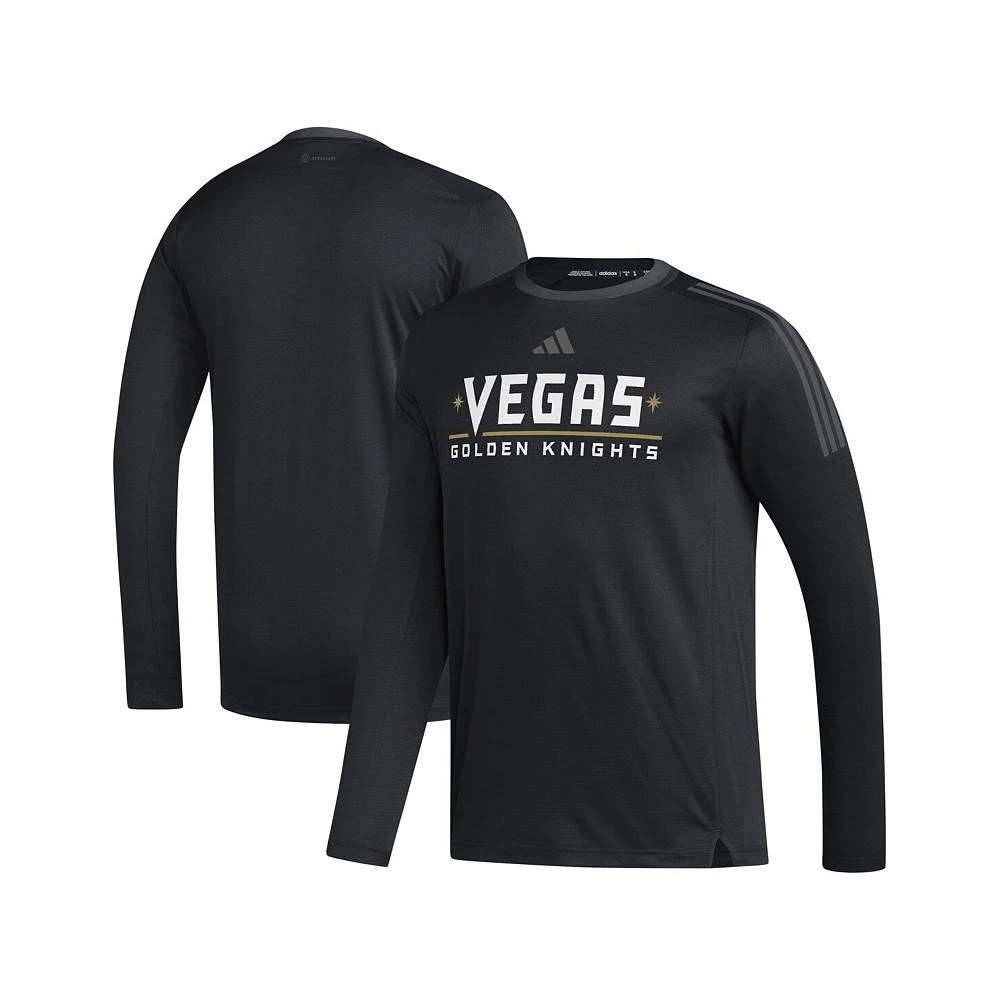 商品Adidas|Men's Black Vegas Golden Knights AEROREADY Long Sleeve T-shirt,价格¥402,第1张图片