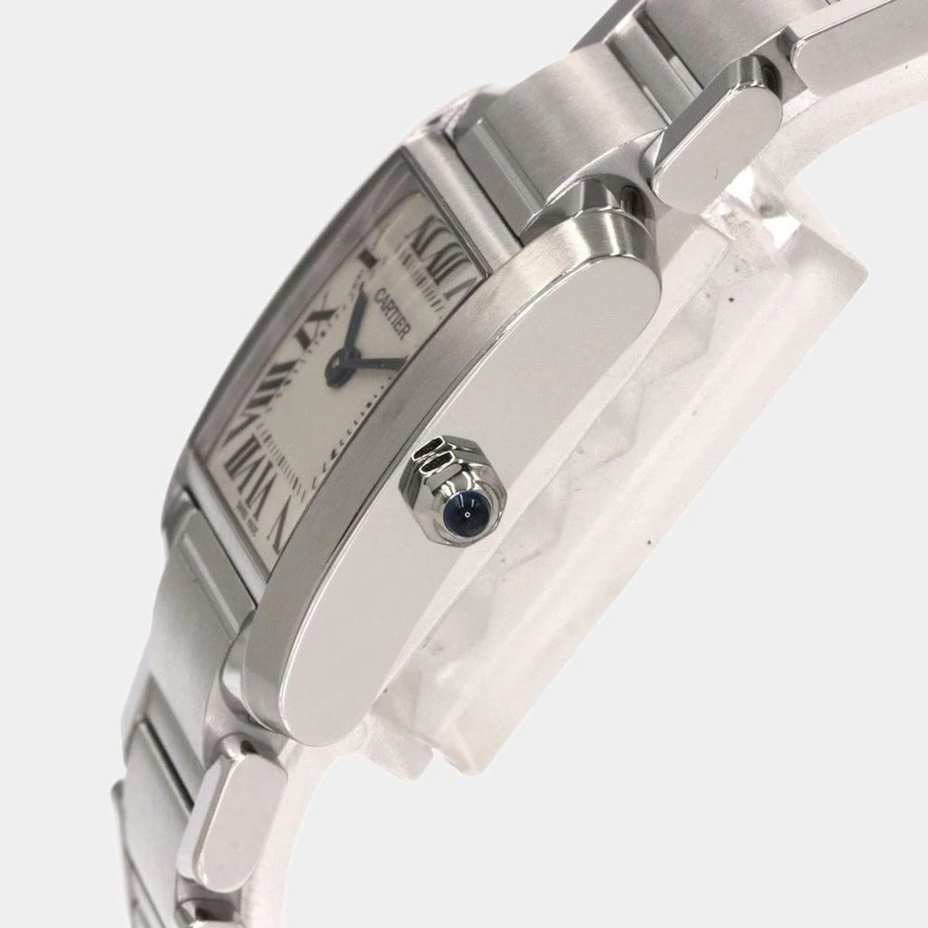 商品[二手商品] Cartier|Cartier Ivory Stainless Steel Tank Francaise W51008Q3 Quartz Women's Wristwatch 20mm,价格¥20827,第2张图片详细描述