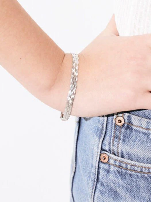 商品Pepe Zoo|Plain Silver Bracelet,价格¥1265,第3张图片详细描述