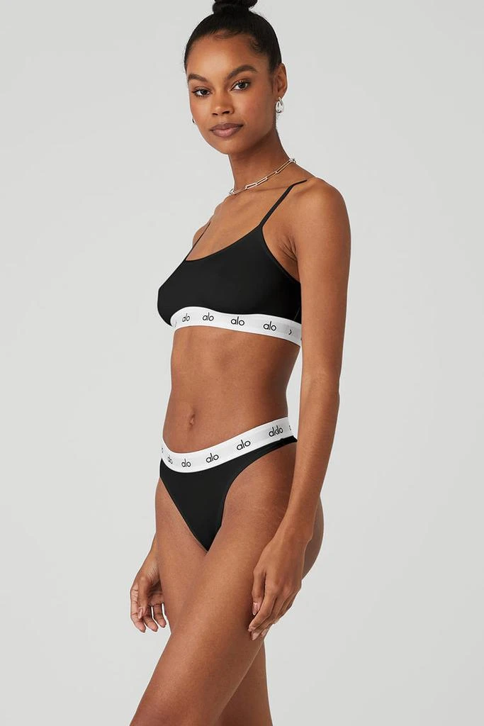 商品Alo|Icon Cami Bra - Black,价格¥293,第3张图片详细描述