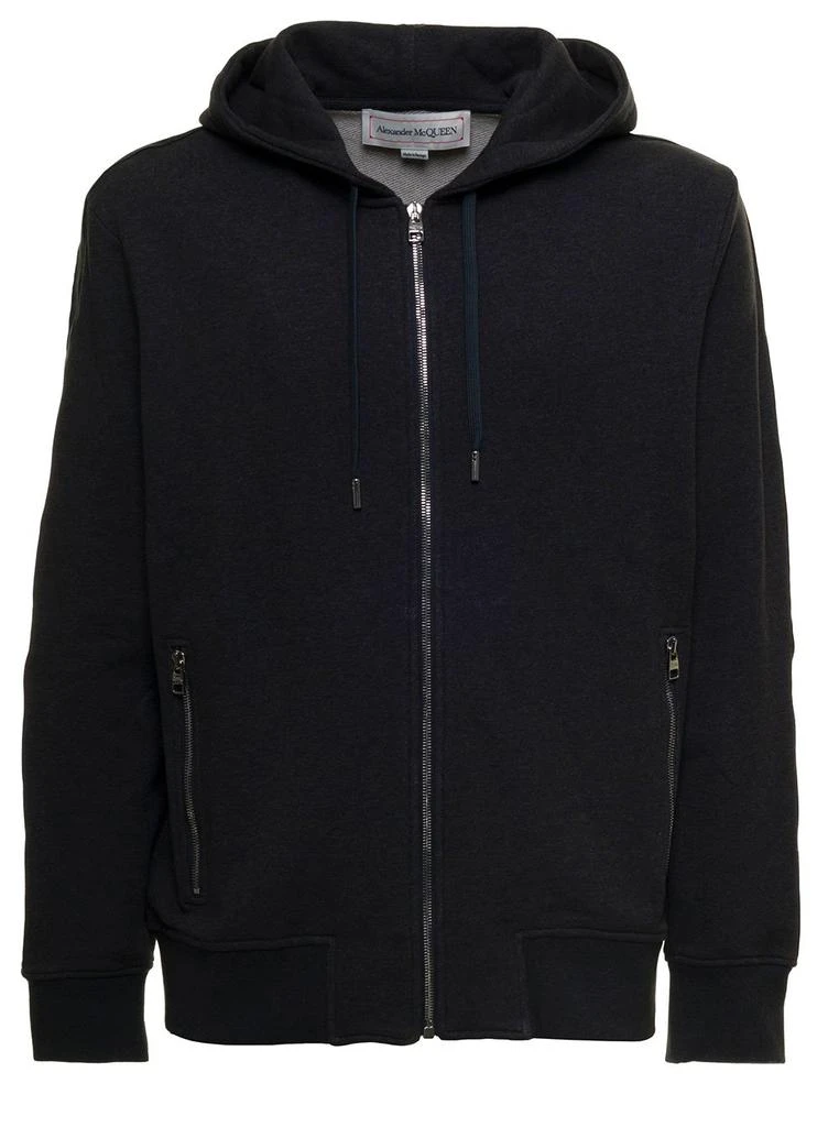 商品Alexander McQueen|Alexander McQueen Drawstring Zipped Hoodie,价格¥3502,第1张图片