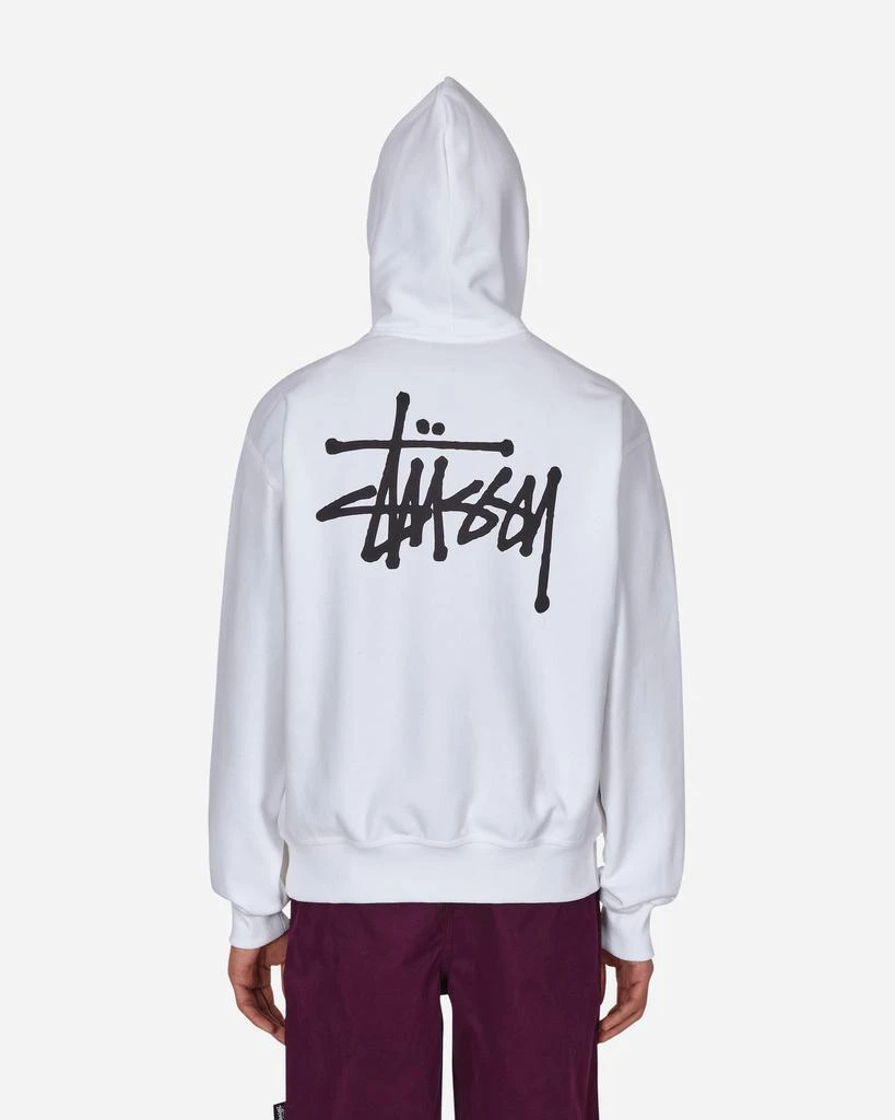 商品STUSSY|Basic Logo Hooded Sweatshirt White,价格¥925,第3张图片详细描述