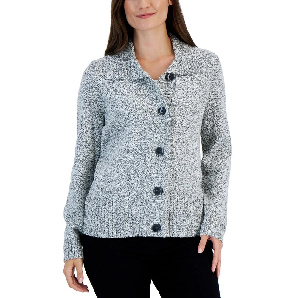 商品Karen Scott|Women's Thick N Thin Cardigan, Created for Macy's,价格¥68,第1张图片