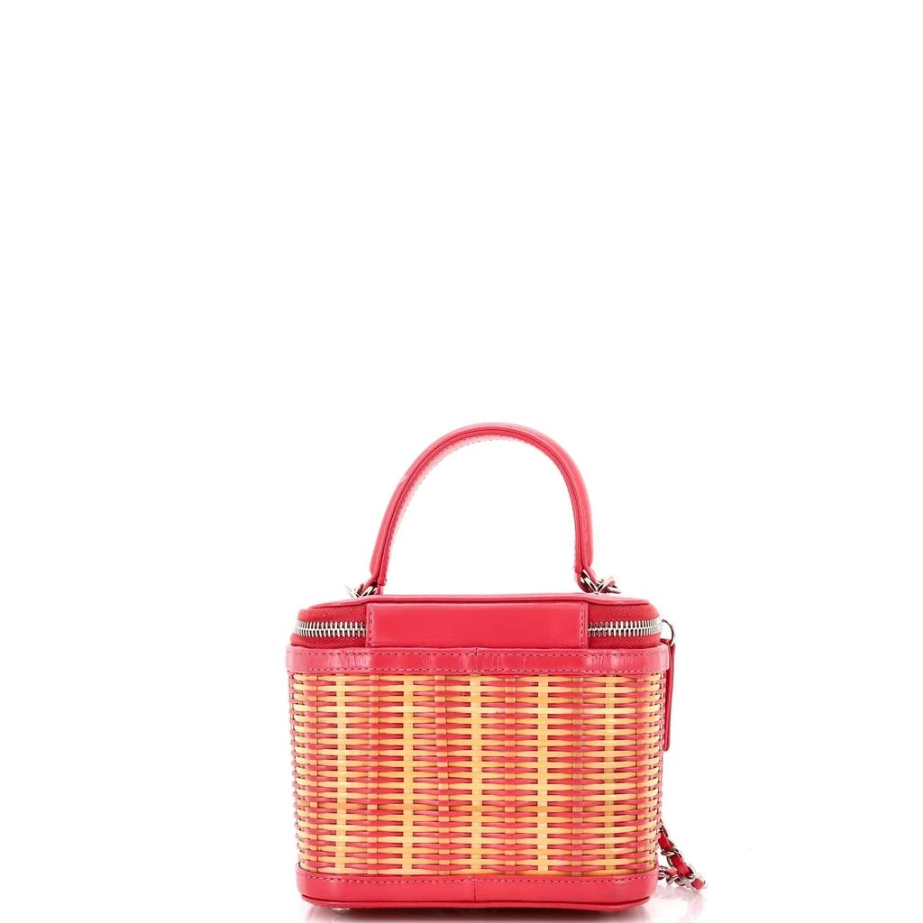 商品[二手商品] Chanel|Take Away Vanity Case Rattan and Calfskin Small,价格¥27192,第3张图片详细描述