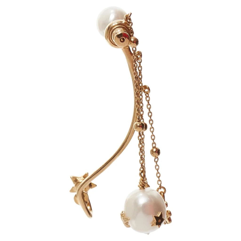 商品[二手商品] Dior|Tribales Gold Metal CD Logo Star Pearl Pin Ear Cuff Earring,价格¥3904,第3张图片详细描述