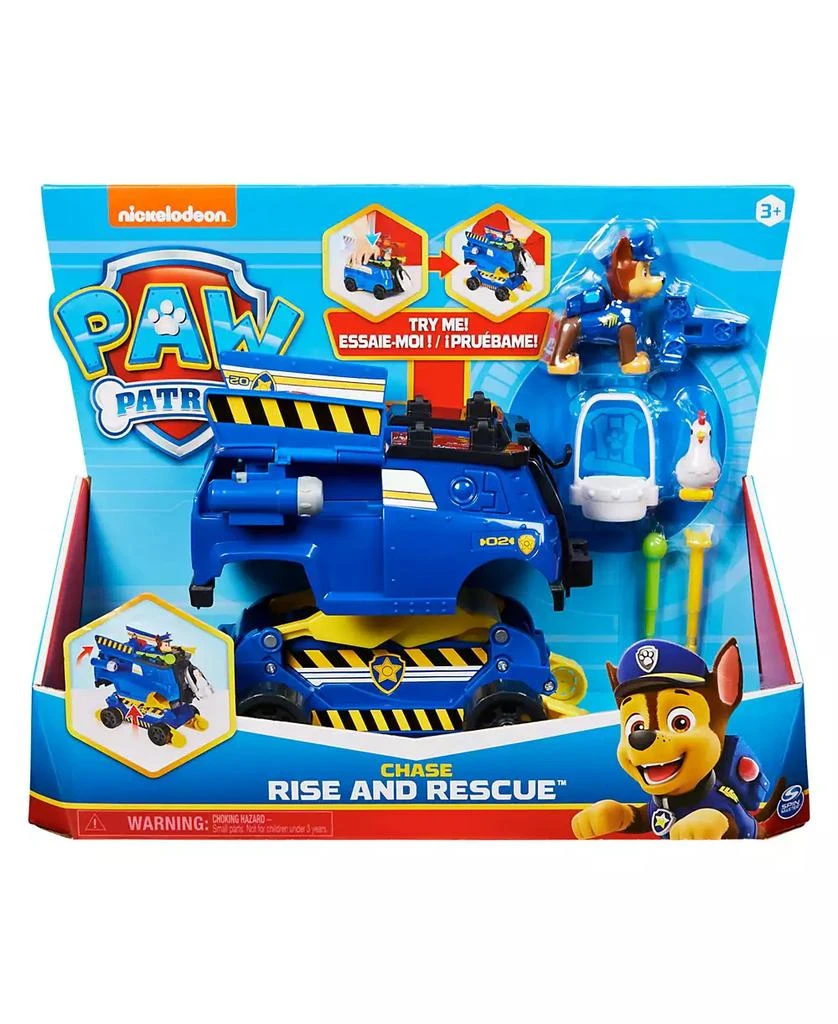 商品Paw Patrol|Chase Rise and Rescue Changing Toy Car with Action Figures and Accessories,价格¥165,第1张图片