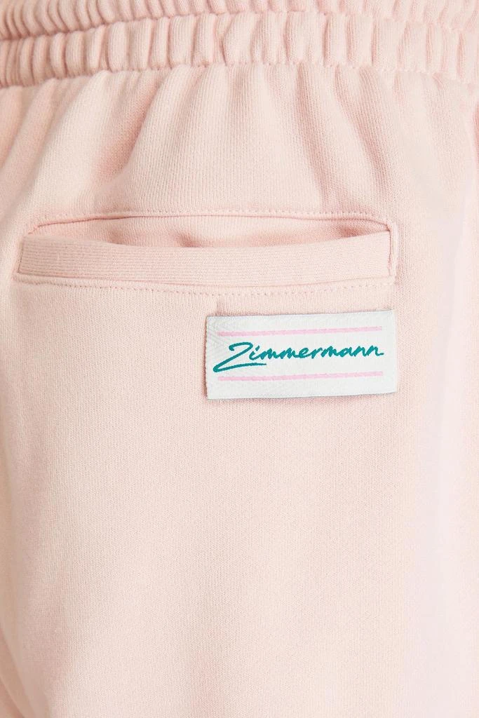商品Zimmermann|French cotton-blend terry track pants,价格¥622,第4张图片详细描述