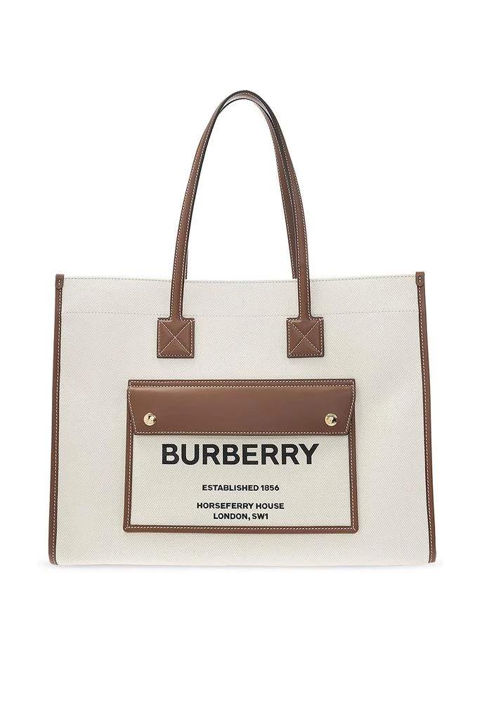 商品Burberry|Burberry Logo Printed Medium Tote Bag,价格¥7714,第1张图片