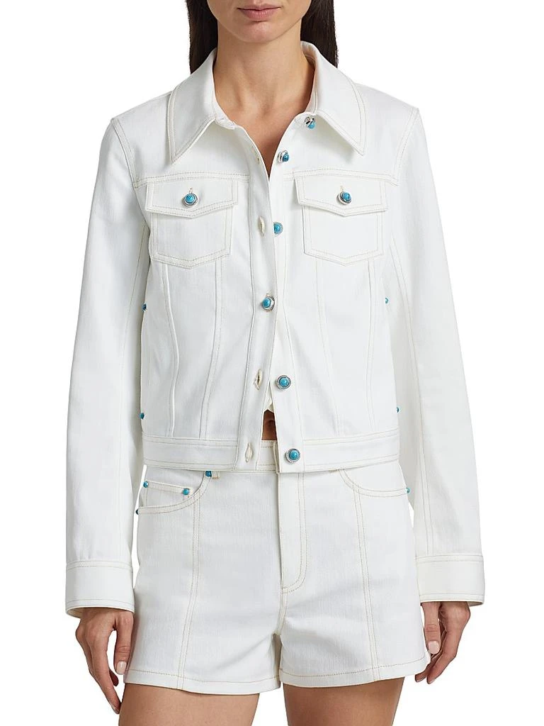 商品Cinq à Sept|Romie Denim Jacket,价格¥1181,第3张图片详细描述