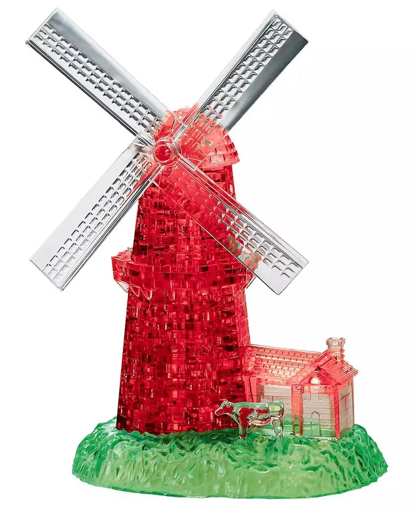 商品BePuzzled|3D Crystal Puzzle - Windmill White, Red - 64 Piece,价格¥165,第1张图片