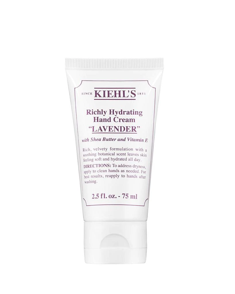 商品Kiehl's|Richly Hydrating Lavender Hand Cream 2.5 oz.,价格¥115,第1张图片详细描述