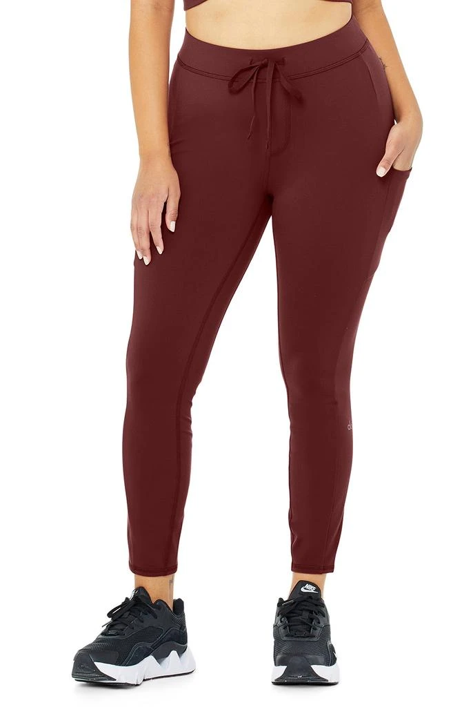 商品Alo|7/8 High-Waist Checkpoint Legging - Cranberry,价格¥708,第5张图片详细描述