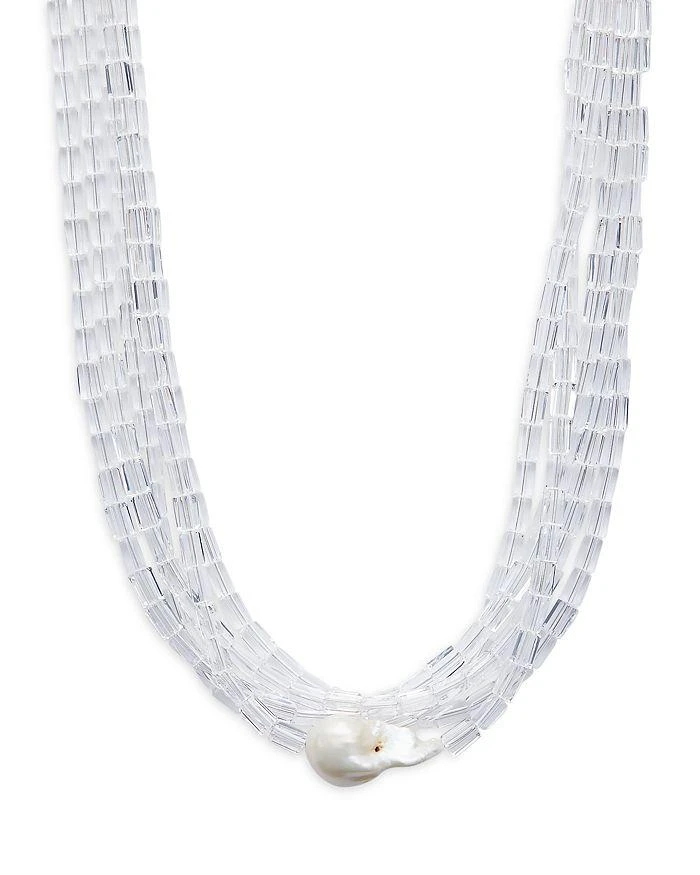 商品Timeless Pearly|Cultured Freshwater Pearl Pendant Beaded Necklace, 15",价格¥1754,第1张图片