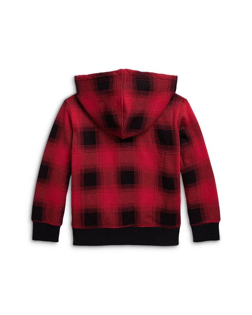 商品Ralph Lauren|Boys' Plaid Fleece Full-Zip Hoodie - Little Kid, Big Kid,价格¥520,第2张图片详细描述