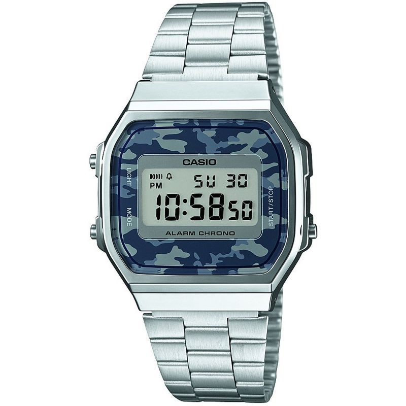 商品Casio|Unisex Casio Classic Alarm Chronograph Watch A168WEC-1EF 卡西欧手表,价格¥421,第1张图片