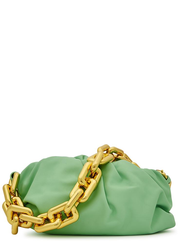 Teen Chain Pouch mint leather shoulder bag商品第1张图片规格展示