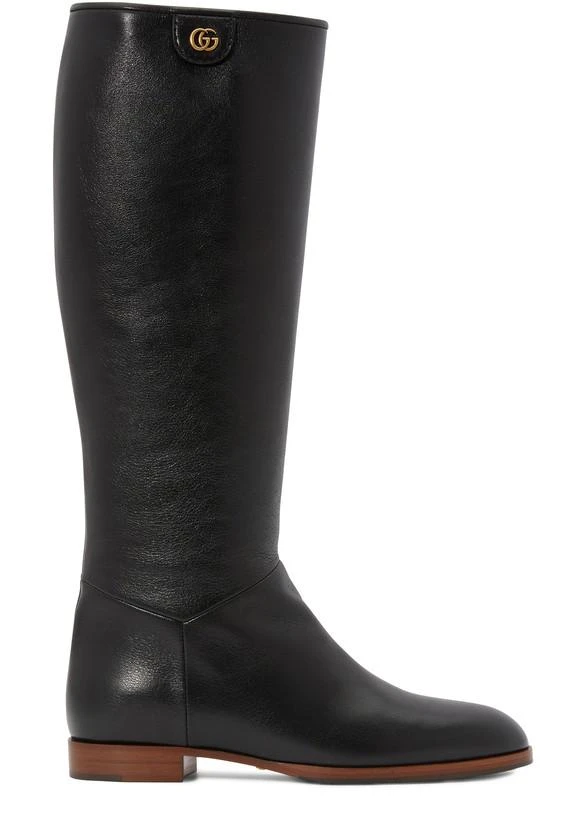 商品Gucci|Rebelle leather boots,价格¥9098,第1张图片