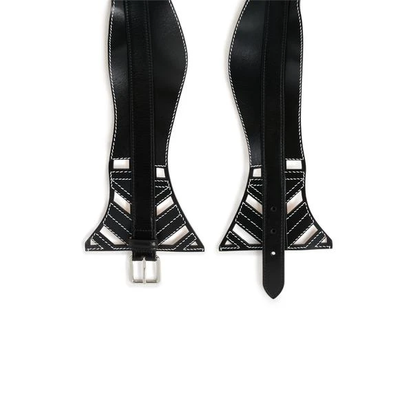 商品Alexander McQueen|Ceinture avec découpes en cuir,价格¥3694,第1张图片