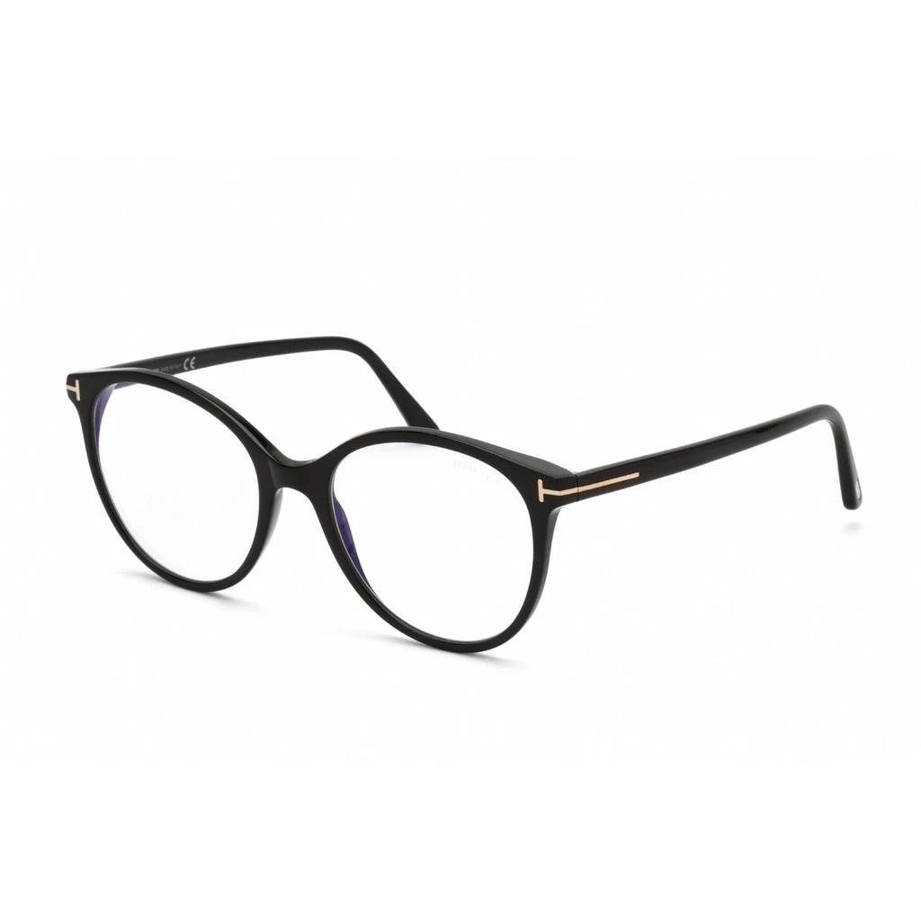 商品Tom Ford|Tom Ford Women's Eyeglasses - Cat Eye Shape Shiny Black Plastic Frame | FT5742-B 001,价格¥907,第1张图片