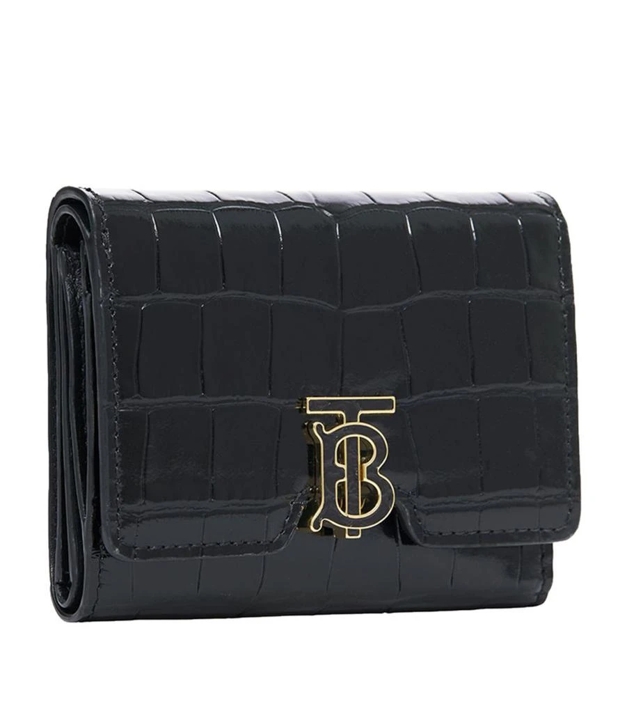 商品Burberry|Leather TB Monogram Folding Wallet,价格¥5131,第2张图片详细描述