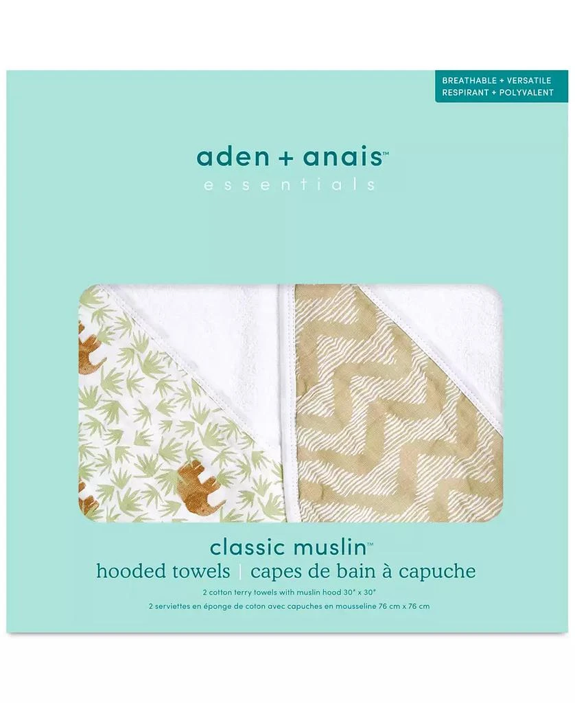 商品aden + anais|Baby Boys or Baby Girls Hooded Bath Towels, Pack of 2,价格¥255,第2张图片详细描述