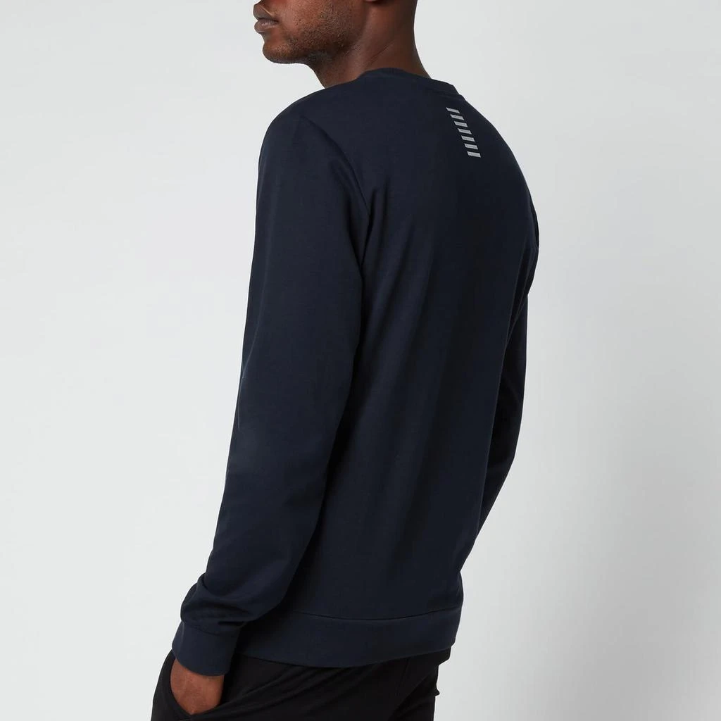 商品EA7|EA7 Men's Core ID Crewneck Sweatshirt - Night Blue/Silver,价格¥505,第2张图片详细描述