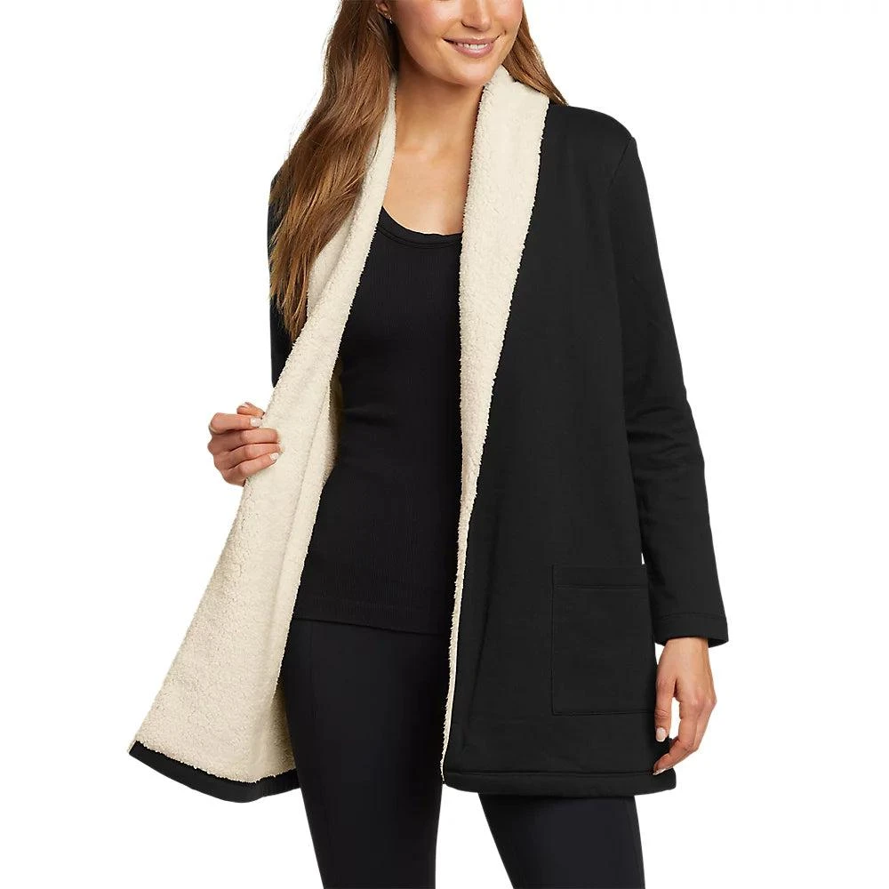 商品Eddie Bauer|Women's Faux Shearling Cabin Cardigan,价格¥287,第1张图片