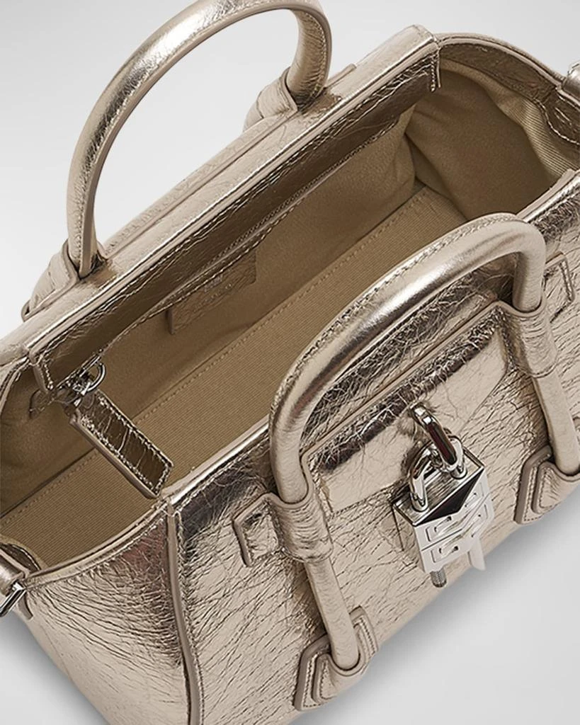 商品Givenchy|Antigona Lock Mini Top Handle Bag in Metallic Laminated Leather,价格¥19288,第3张图片详细描述