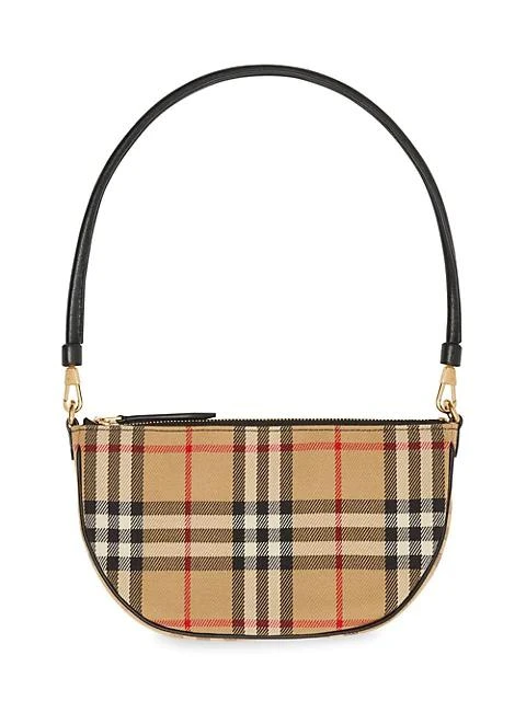 商品Burberry|Vintage Check Cotton Olympia Pouch,价格¥6248,第3张图片详细描述