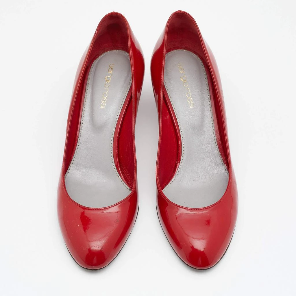 商品[二手商品] Sergio Rossi|Sergio Rossi Red Patent Leather Pumps Size 37,价格¥821,第3张图片详细描述