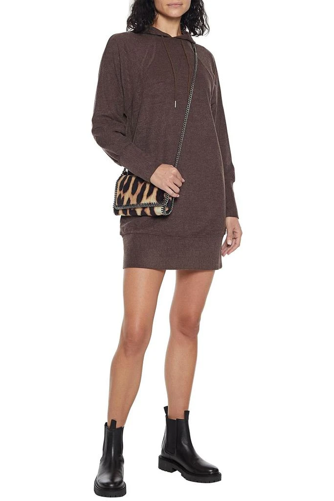 商品Walter Baker|Maisie mélange fleece hooded mini dress,价格¥450,第4张图片详细描述